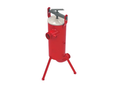 فلتر عمودي ذو قاعدة معدنية